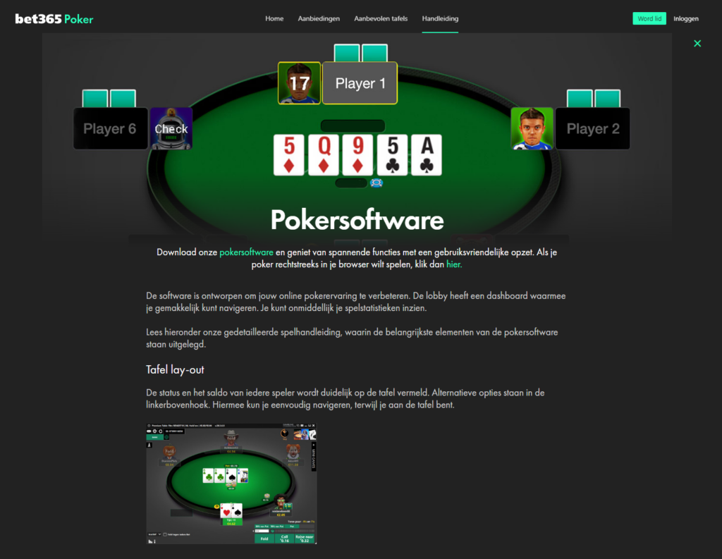 pokersoftware bet365 casino
