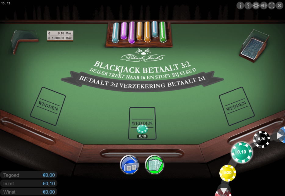 blackjack tafelspel